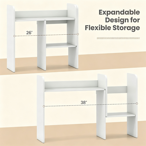 Organisateur de bibliothèque de bureau extensible