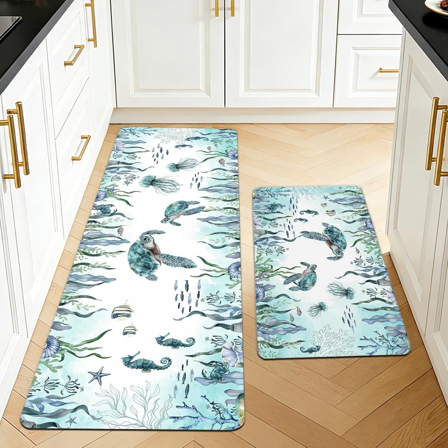 Tapis de cuisine en cristal Velvet qui absorbe l'eau et l'huile et résistes Stains