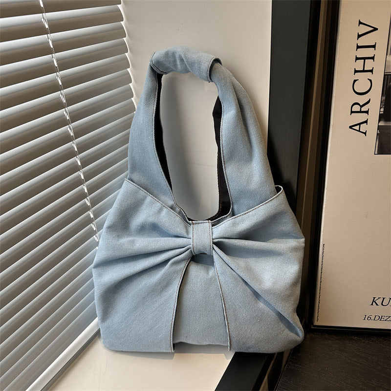 Denim Commuter Bag Grande Capacité Tendance Et design élégant à simple épaule