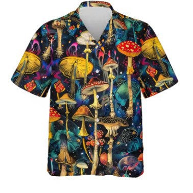 Chemise Homme imprimé en 3D avec motif abstrait haut de plage