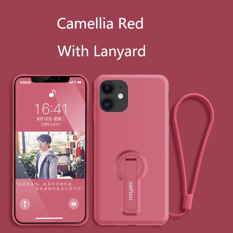 Vente anti-drop liquide stand téléphone mobile boîtier