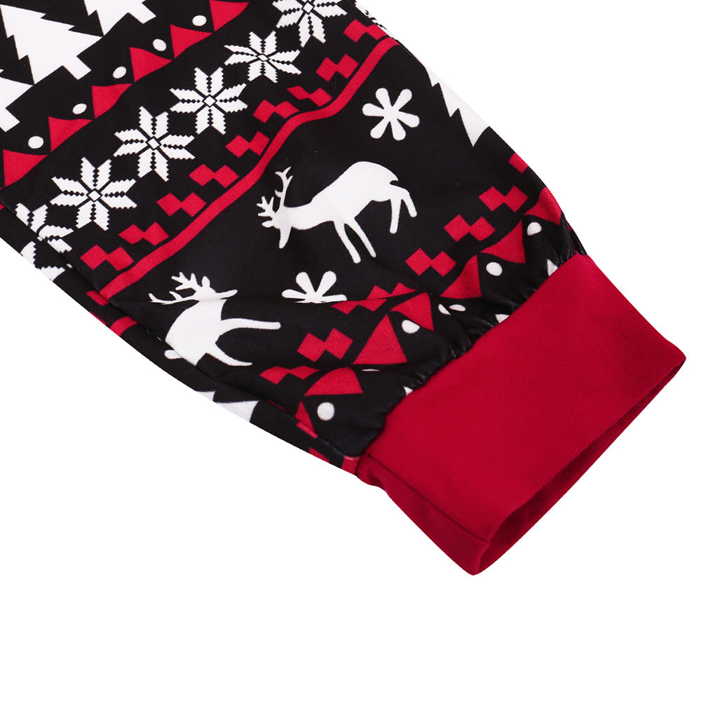 Chapeau de Noël imprimé costume de Noël maison porter pyjama parent-enfant