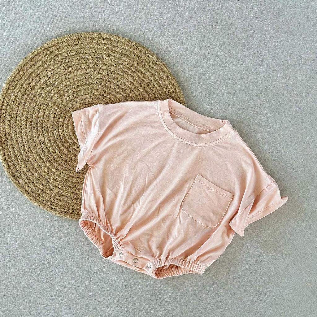 Bébé Romper naturel Bamboo fibre de style mince