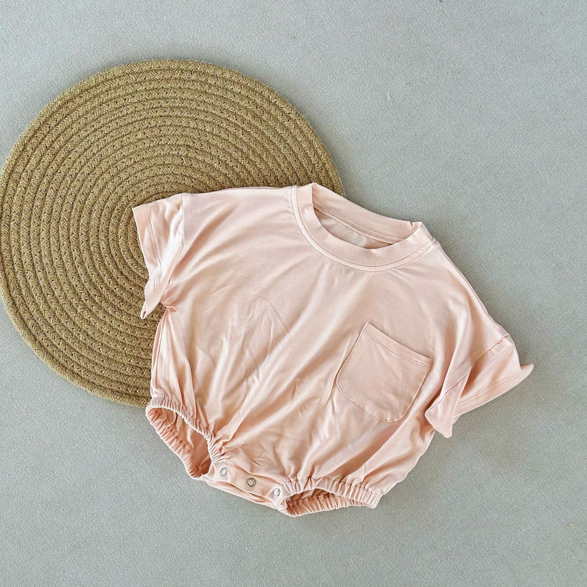 Bébé Romper naturel Bamboo fibre de style mince