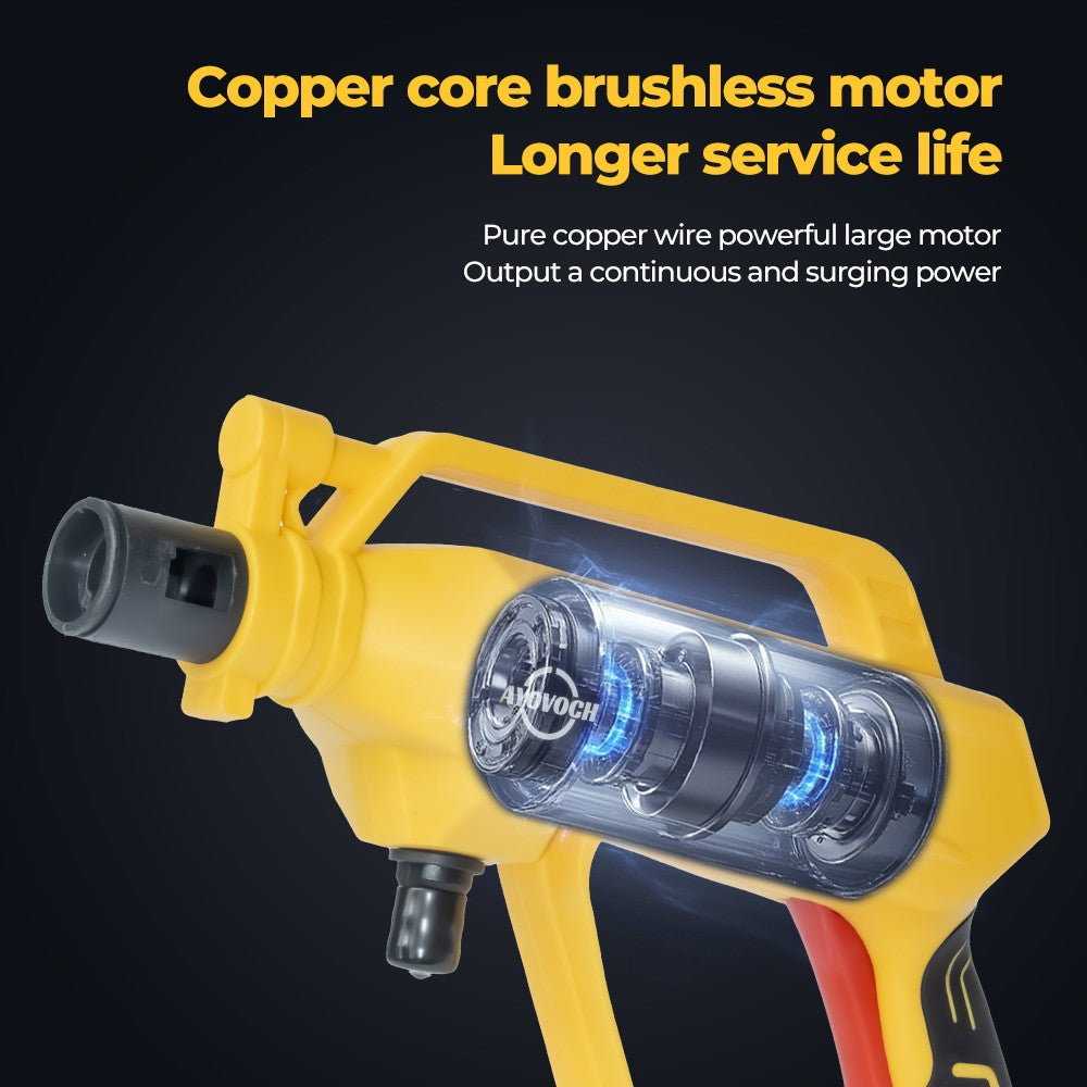 4000W sans fil voiture de lavage haute pression Jet Nettoyeur d'eau avec 2 batterie