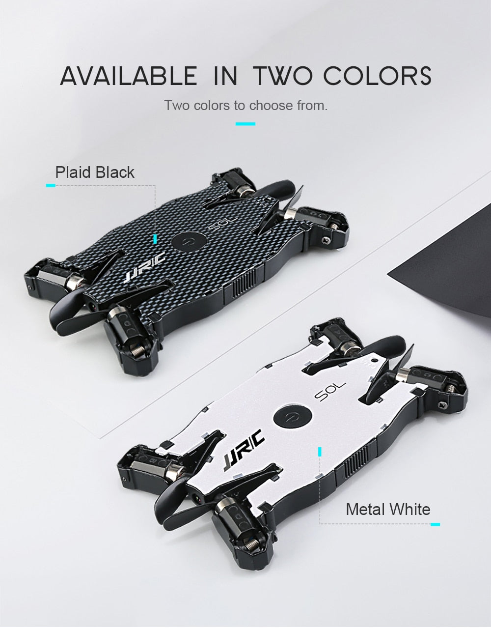 JJRC JJR / C H49 SOL Ultrafine Wifi FPV Selfie Drone 720P caméra automatique pliant bras Mai