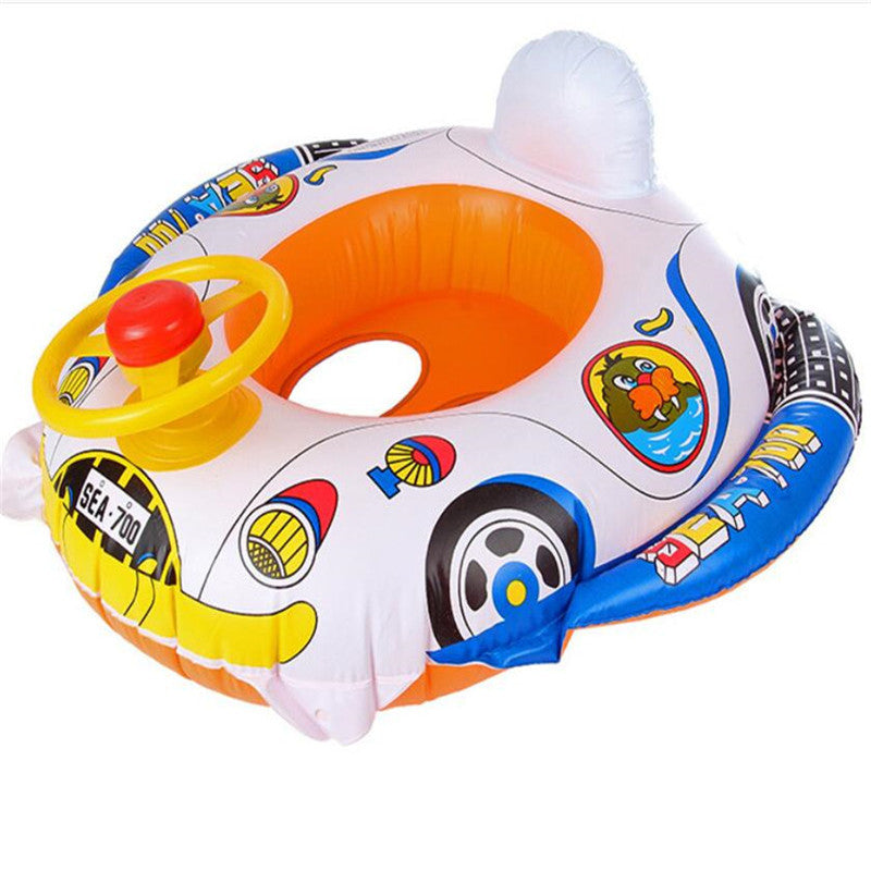 Marque et bébé Enfants Tout-petit Piscine Natation Siège Float Bateau Anneau FUN Dessins animés
