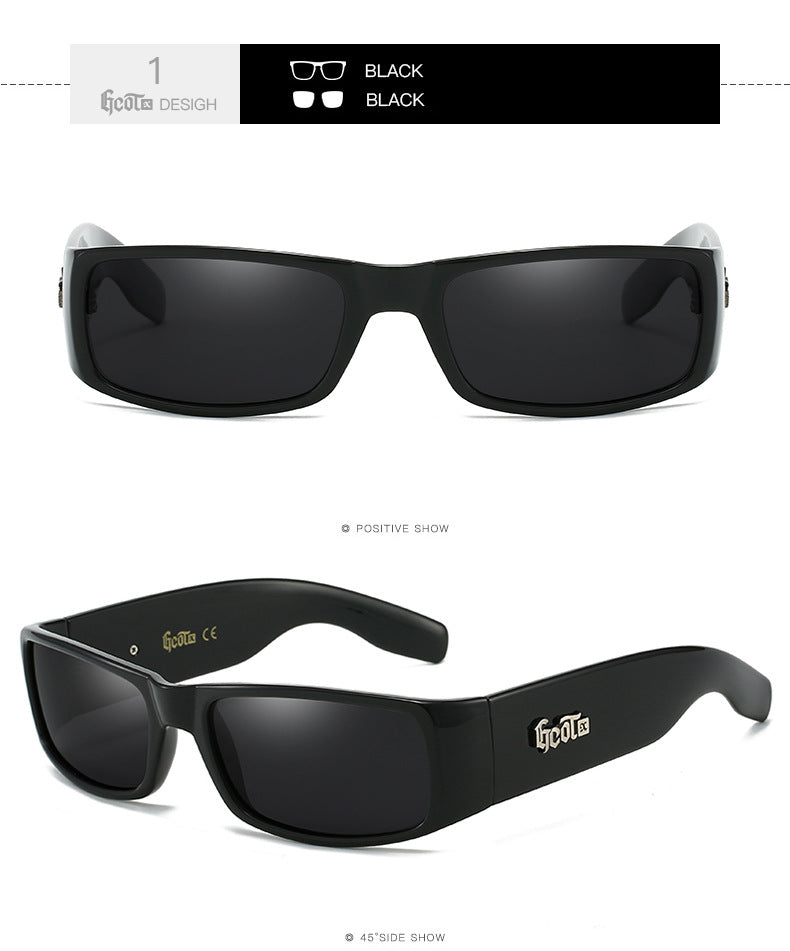 Fashion Brand Plaid Hip Hop Fashion West Coast Polarized Lunettes de soleil