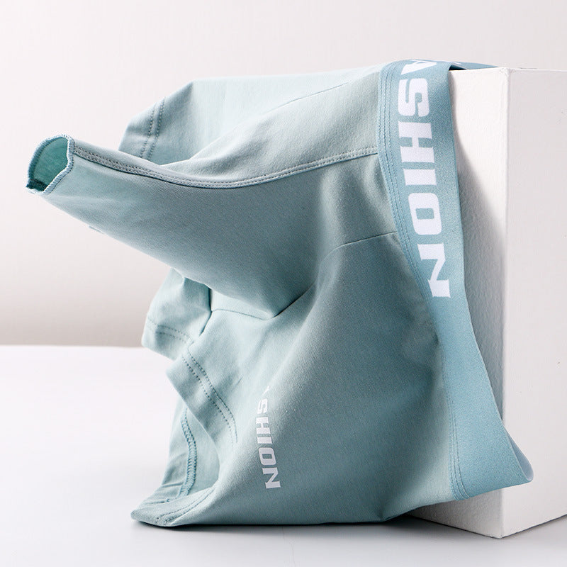 Sous-vêtements respirants en coton de taille moyenne pour hommes