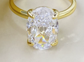 Anneau ovale Femelle Four-claw Cold Haute Luxe