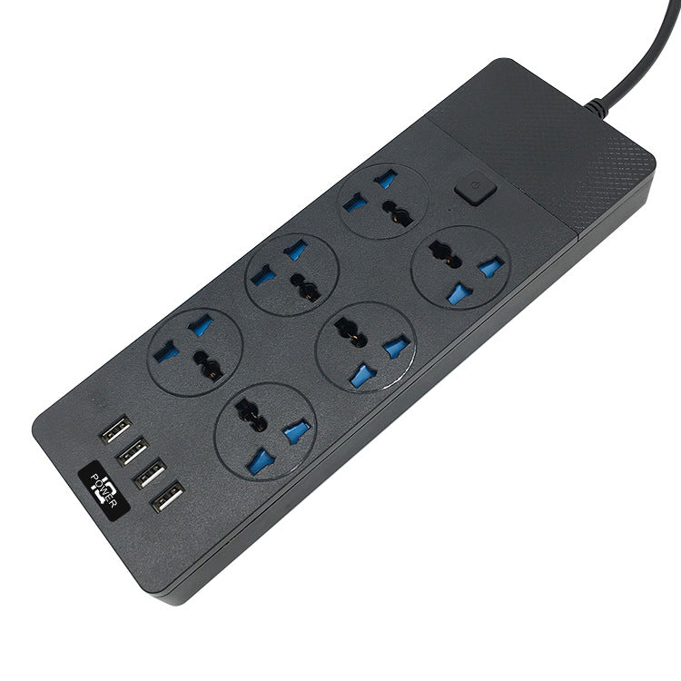 6-position Power Strip Amazon 13A Socket standard britannique et américain avec commutateur