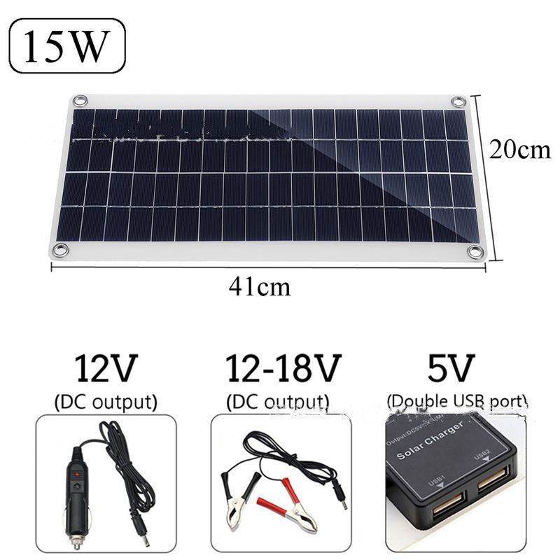 Chargeur extérieur Polysilicon Batterie Double USB Interface Panneau solaire