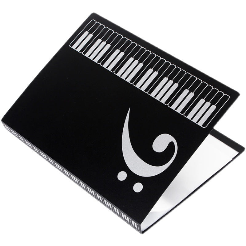 Dossier de partitions de piano Score de musique Insert transparent peut être modifié