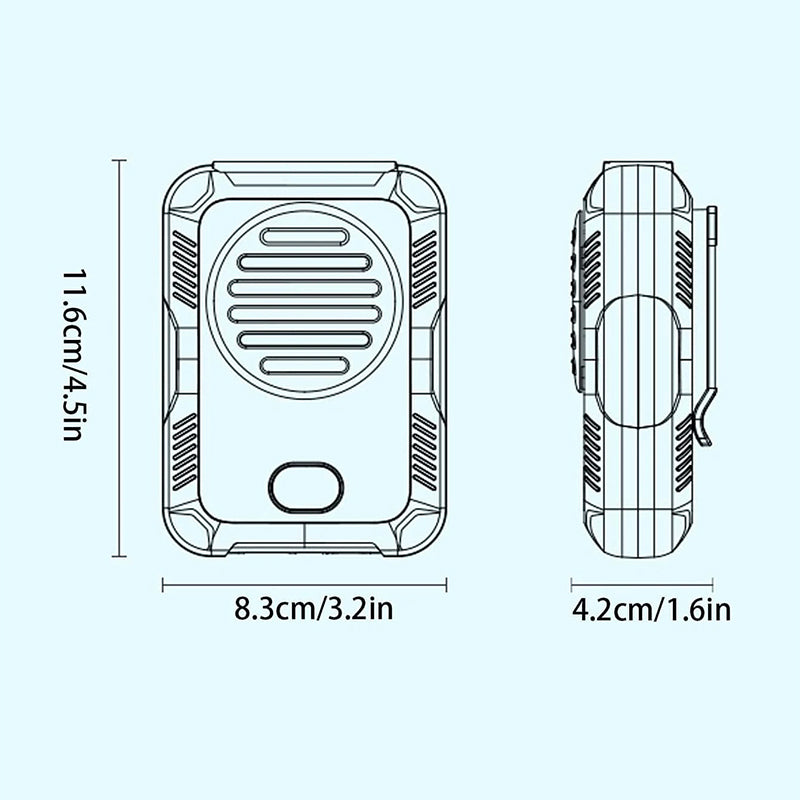 Leaf Less Ventilateur de suspension pour les sports de plein air Batterie de grande capacité Portabl de charge USB