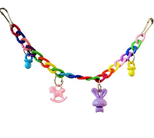Parrot Acrylique chaîne suspension Bridge Swing Toy