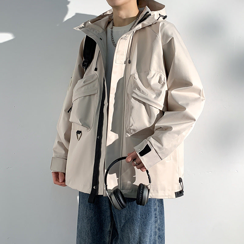 Hommes Vêtements de travail de plein air Veste de brise-vent polyvalente Casual