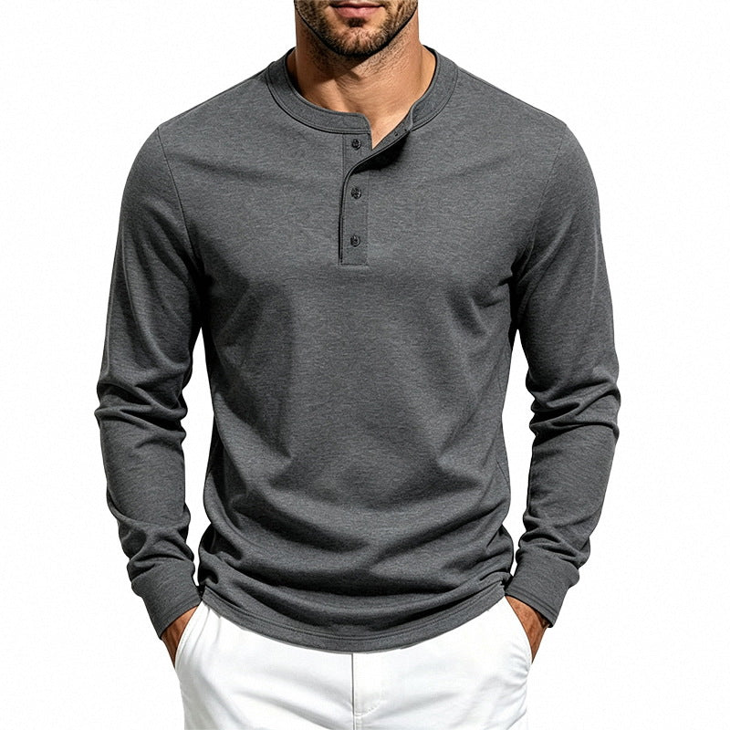 Simple Casual Retro poids lourd Versatile Manches longues Top
