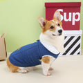 Robe de chien Corgi Denim Coton