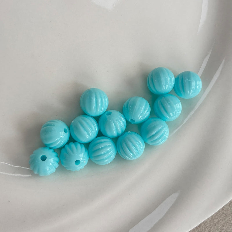 Perles acryliques à citrouille de 10 mm