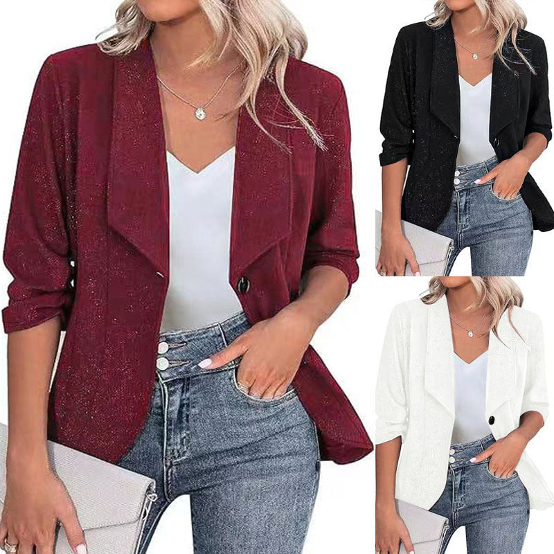 Femme Automne Hiver Plus Taille Blazer - Élégant Fashionable manches longues Lapel Professional