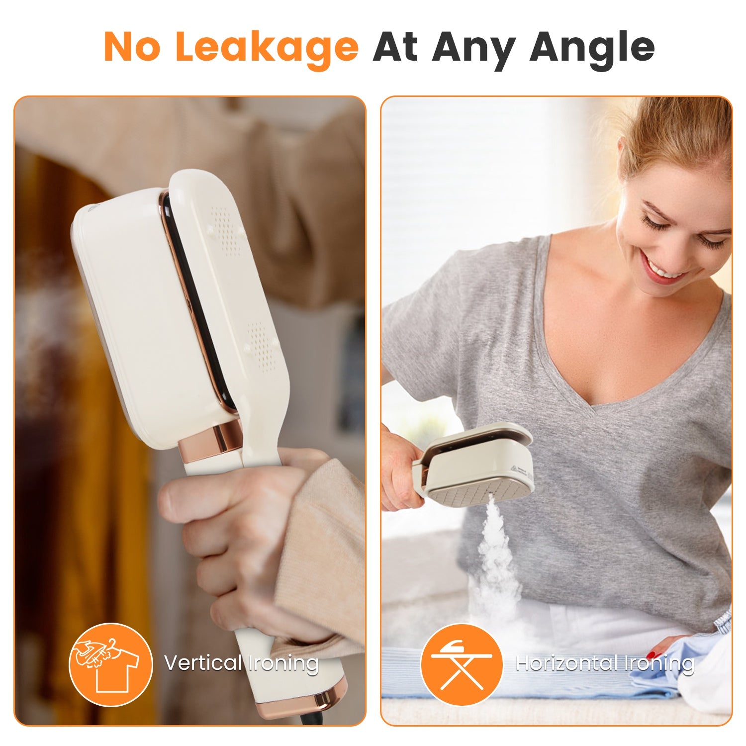 1Set Steam Iron Press 3 In 1 Voyage Steamer pour vêtements avec tête de 180 degrés portable