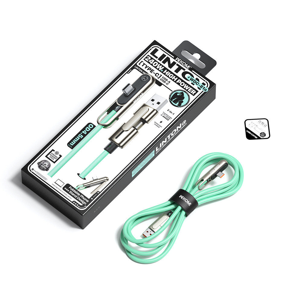 BIENVENUE 240W câble de données de téléphone Type-C câble de recharge