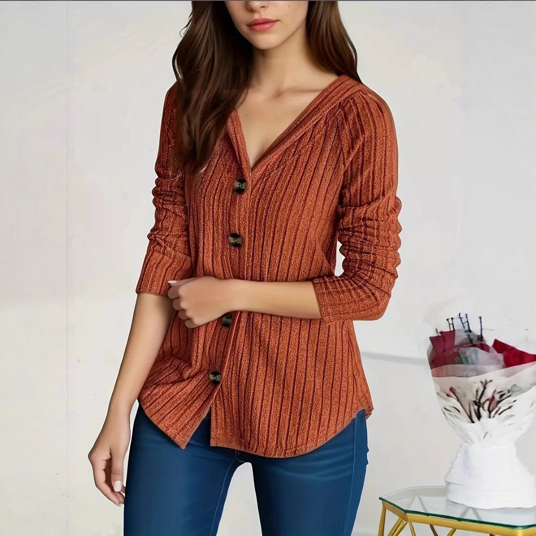 Manteau en laine à manches longues pour femmes