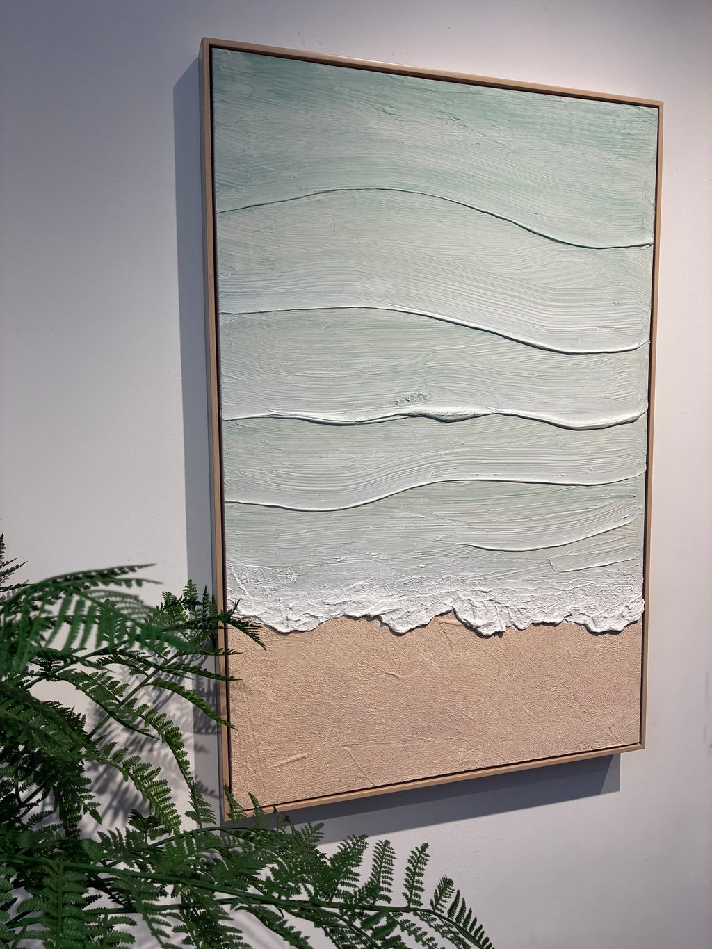 24x36 framed Coastal Beach Wall Art