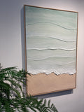 24x36 framed Coastal Beach Wall Art