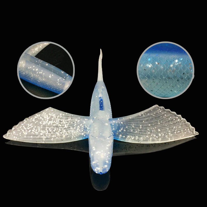 Flying Fish Sea Fish Soft Bait Tuna Lure Bait 17cm21cm Big Wing Fish Plane Fish