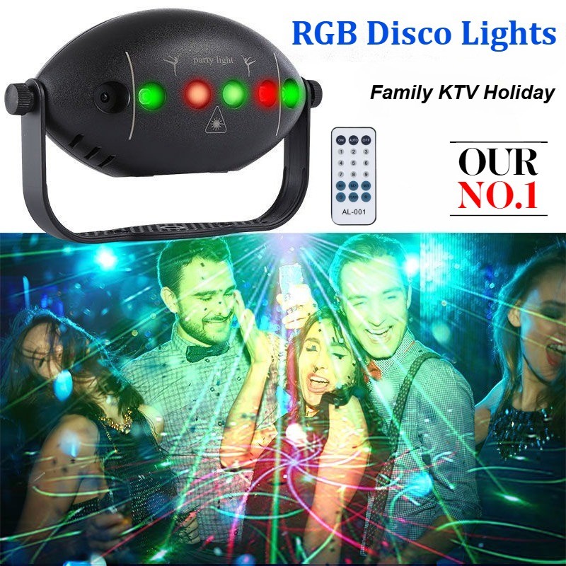 RGB Disco Lights Stage DJ Party Laser Light Projector Light Strobe Party Club UK