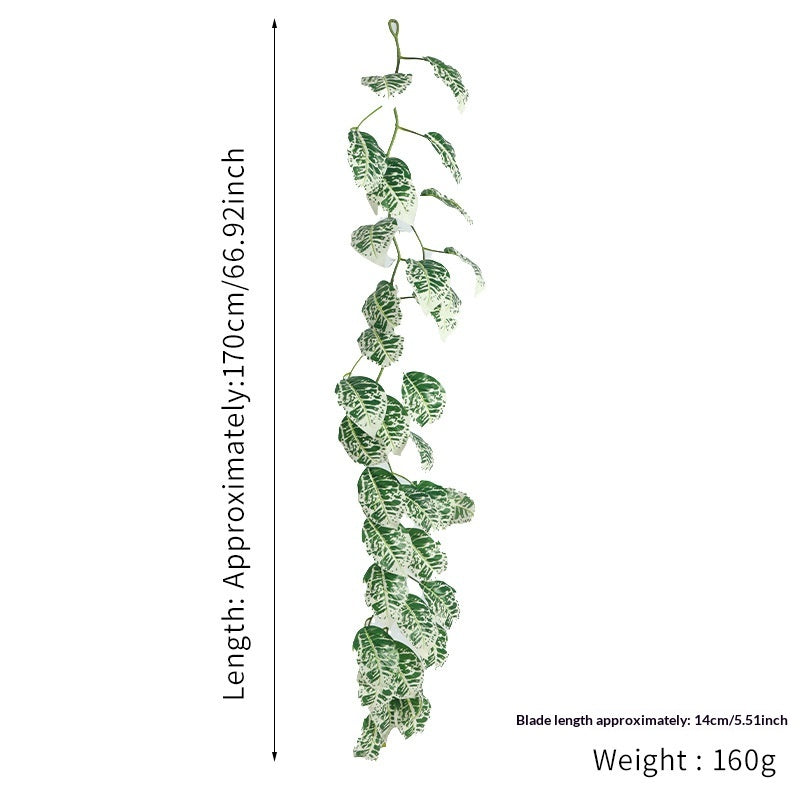 Plantes artificielles vertes de rotin