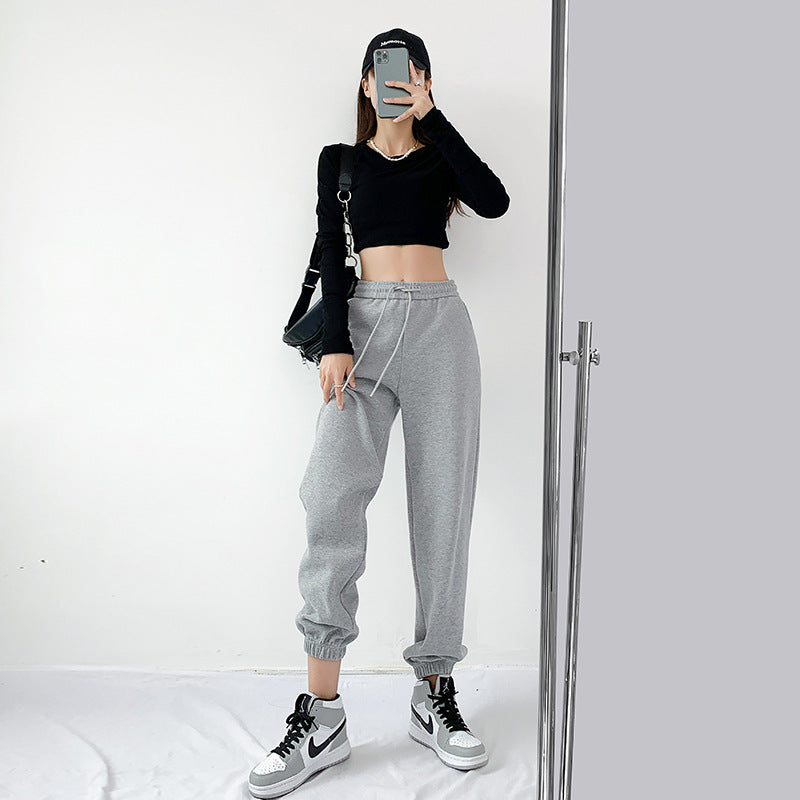 Pantalons de legging occasionnels loose mince pour femmes