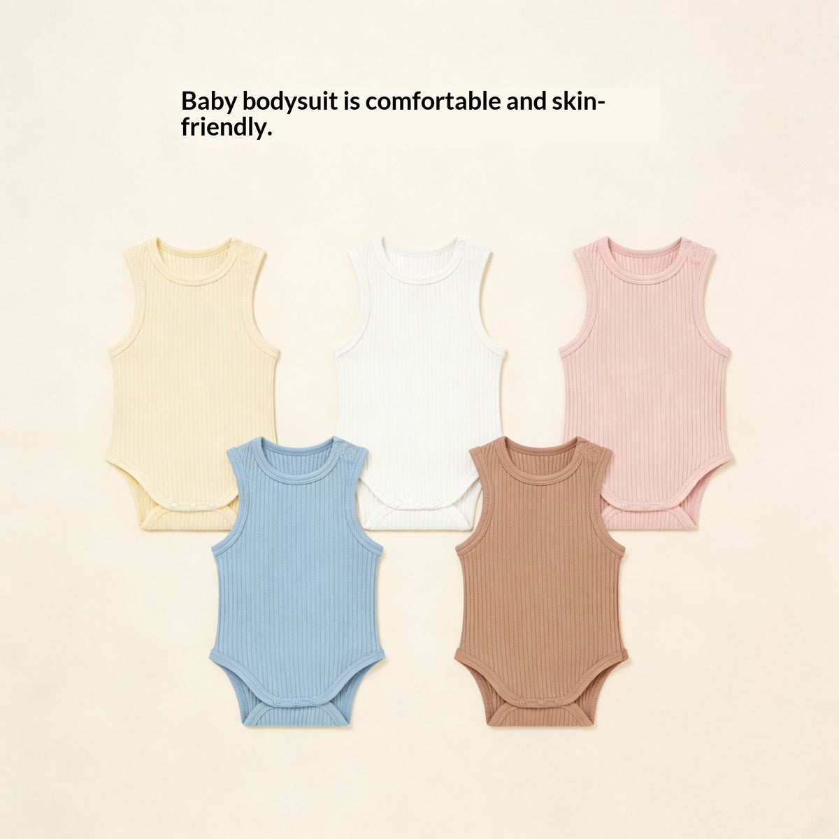 Bébé Romper tricoté à côtes