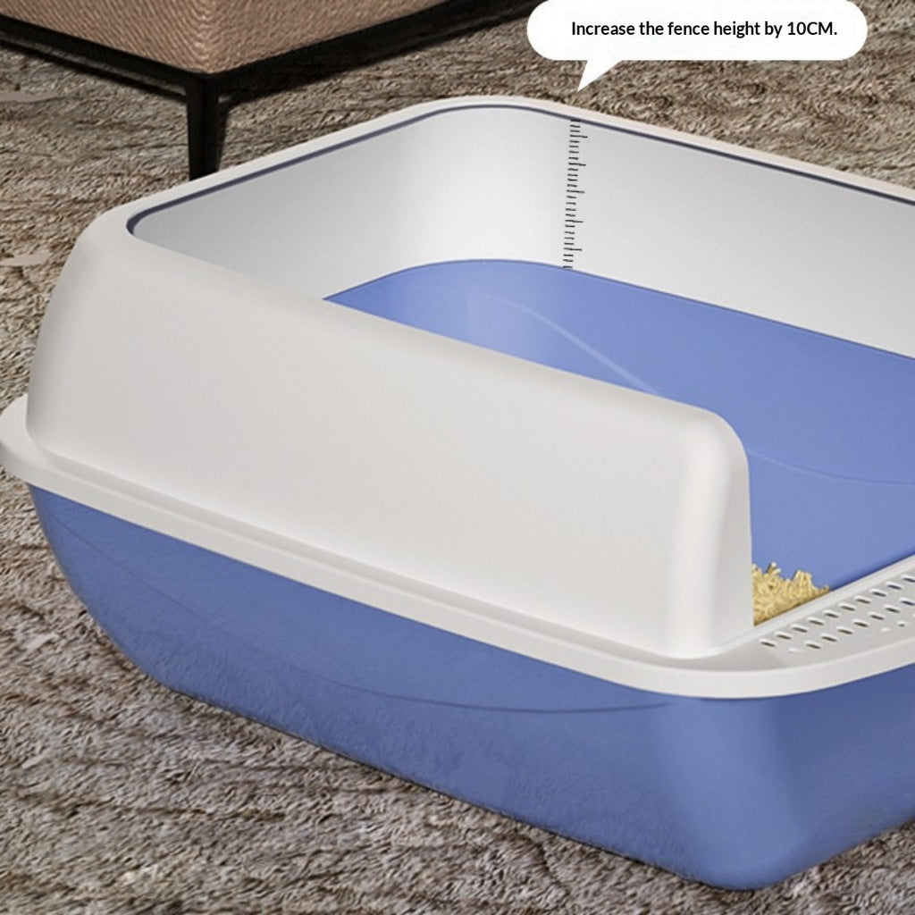 Boîte à litière semi-fermée extra-large avec côtés hauts