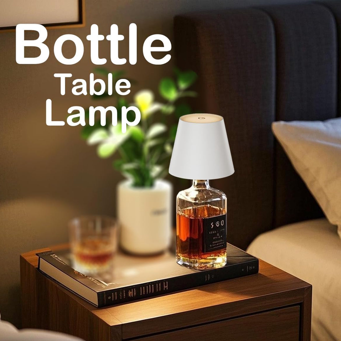 2 Pack LED bouteille de vin lumière touche variable 3 modes de couleur 1200mAh lampe de bouteille rechargeable
