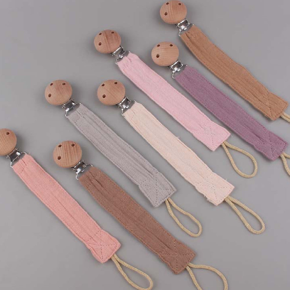 Produits Pacificateur de hêtre Clip pour apaiser le coton bébé Et le chanvre
