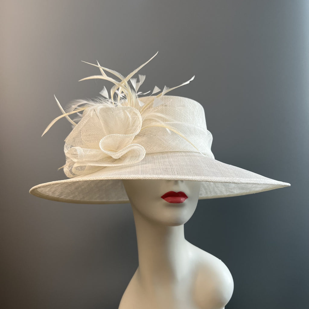 Chapeau de lin tendance style cour vintage pour les femmes