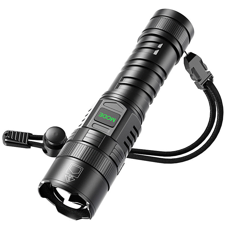 Chargeur USB Zoom Affichage électrique Lampe de poche portable Camping