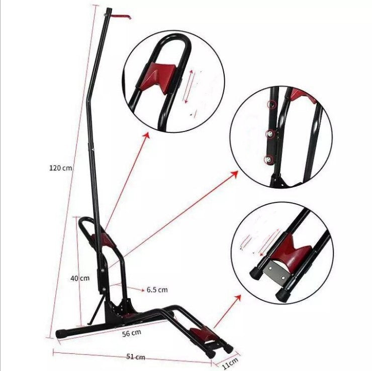 Rack de stationnement en L Réparation de voiture amovible Support d'affichage de vélo de montagne