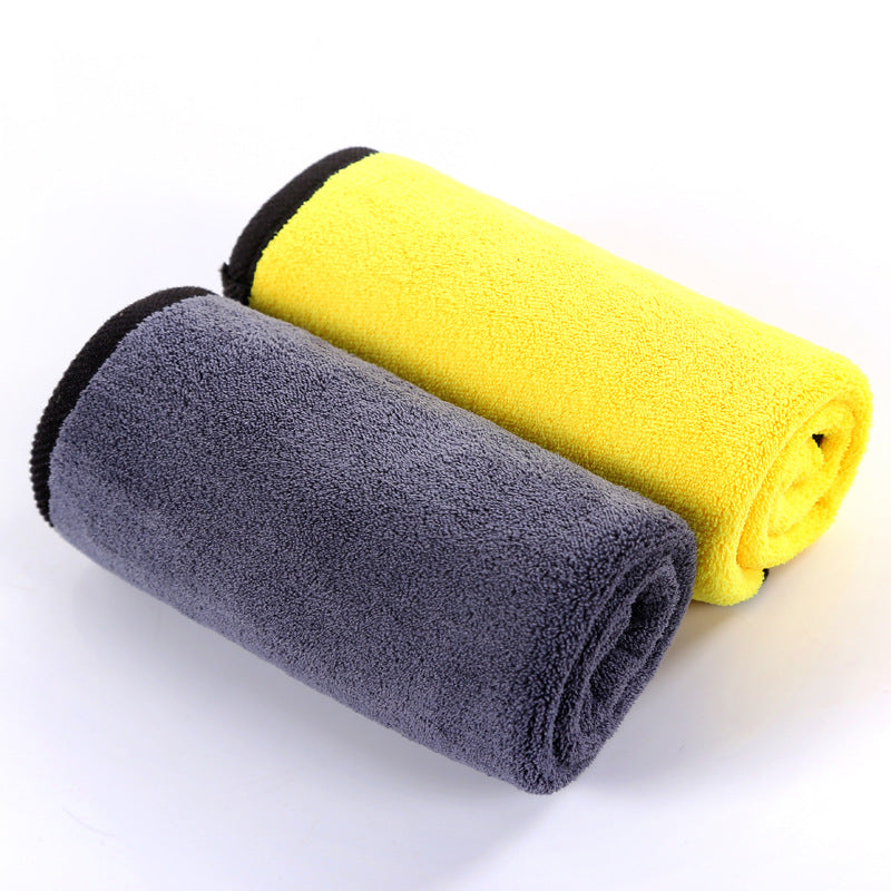 Fleece de corail de nettoyage des vêtements de fibre de fer Rag épais absorbant deux couleurs double face voiture T