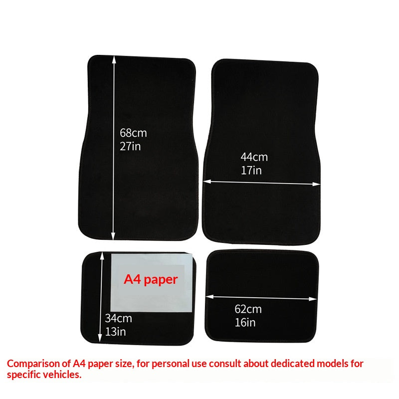 Ensemble complet de tapis de plancher de voiture antidérapants