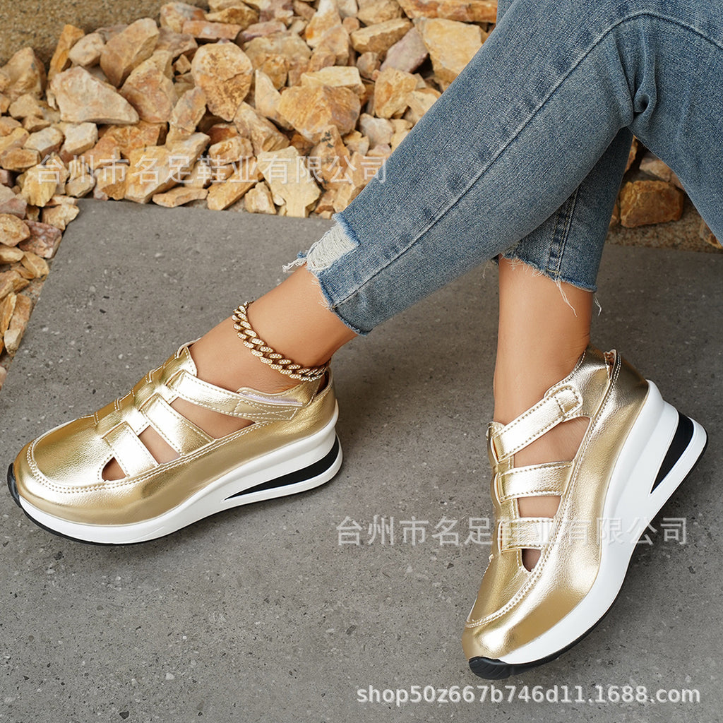 Femmes Thin Platform Thick-soled Chaussures en hausse de hauteur
