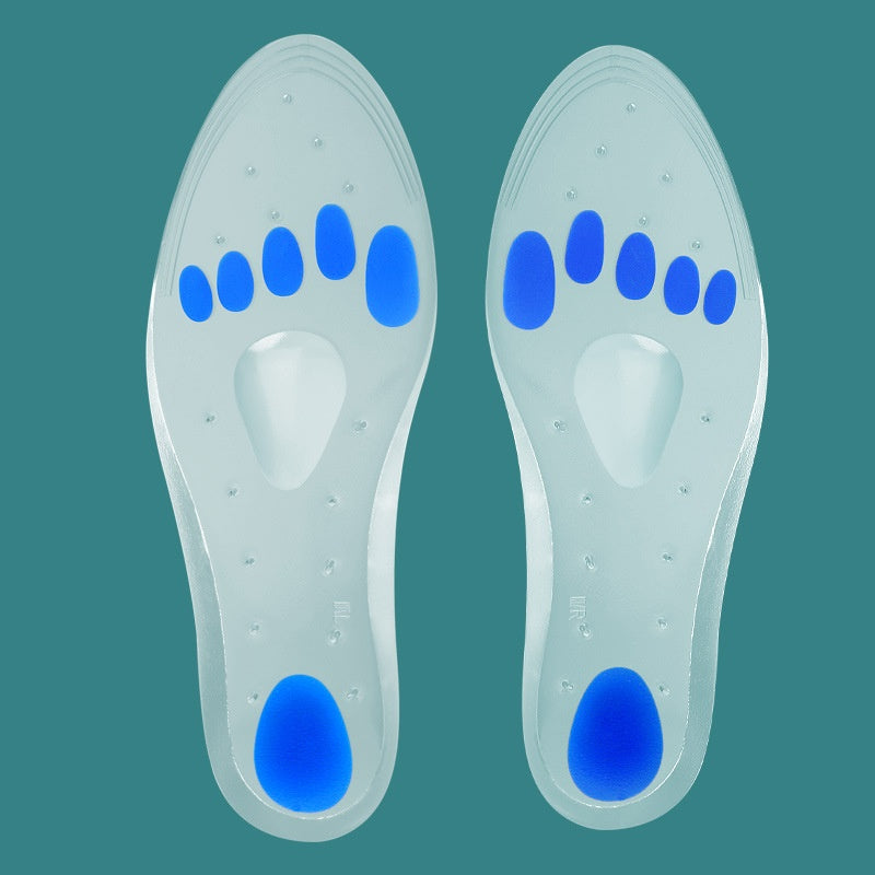 Silicone Soft Shock Absorption Souple Pression Sports Loisirs Semelle intérieure
