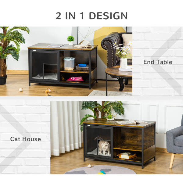 Maison de chat en bois