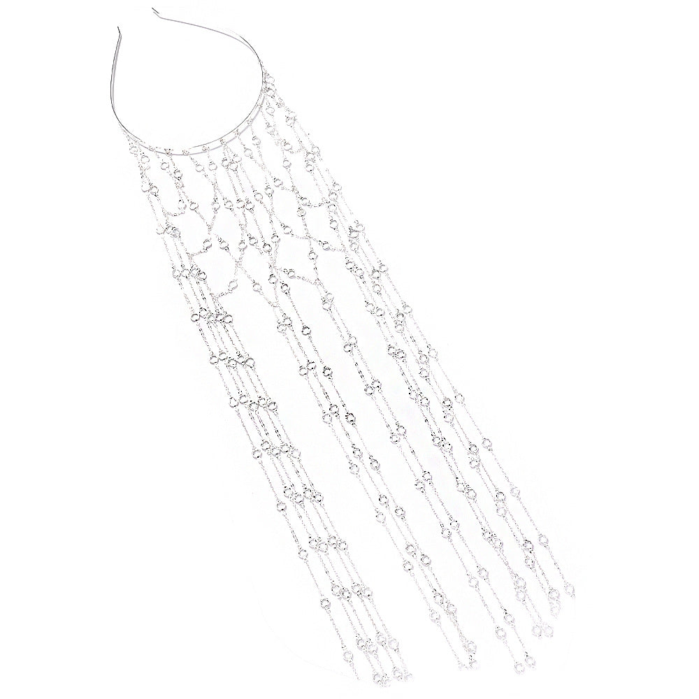 Bandeau en Strass Tassel Un accessoire capillaire haut de gamme