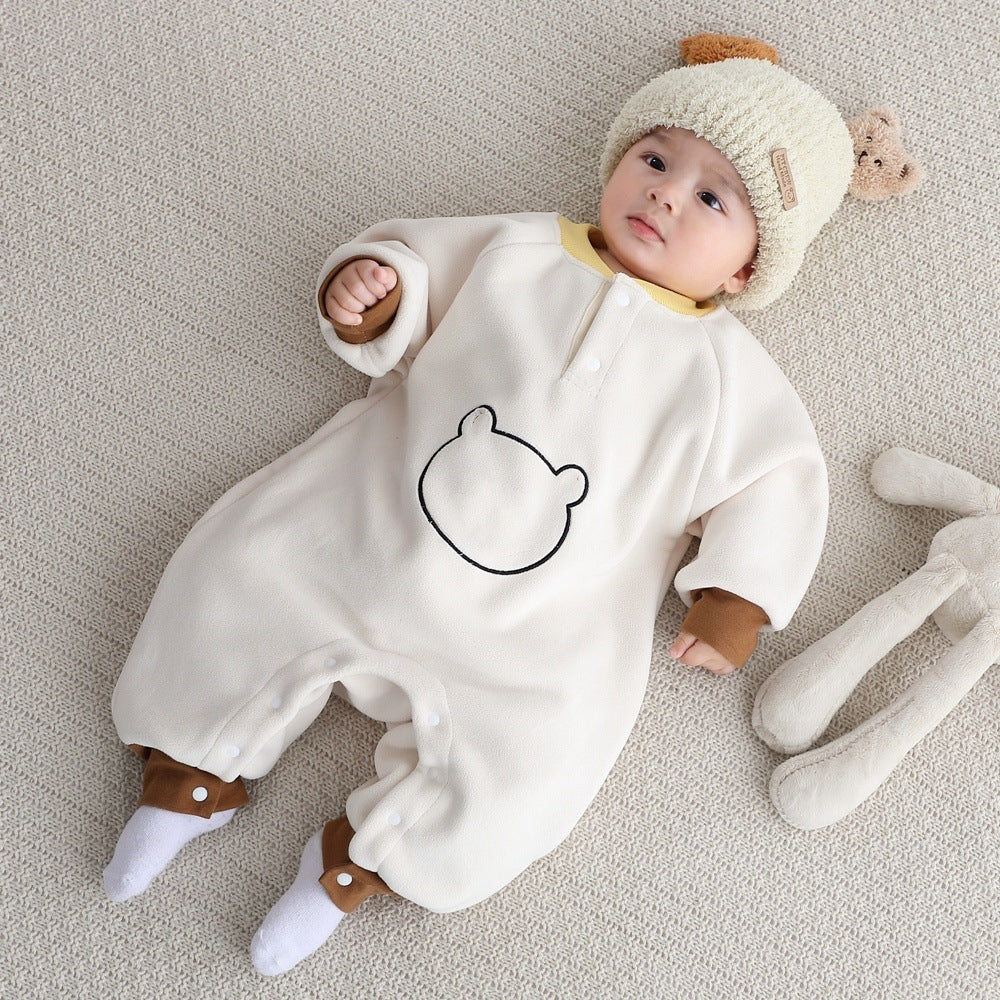 Printemps, automne, Jeux olympiques d'hiver Des vêtements d'extérieur en polaire précieux pour bébé