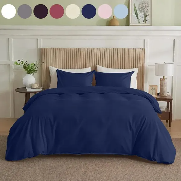 Serta Tout simplement nettoyer Couverture de couettes solides Roi