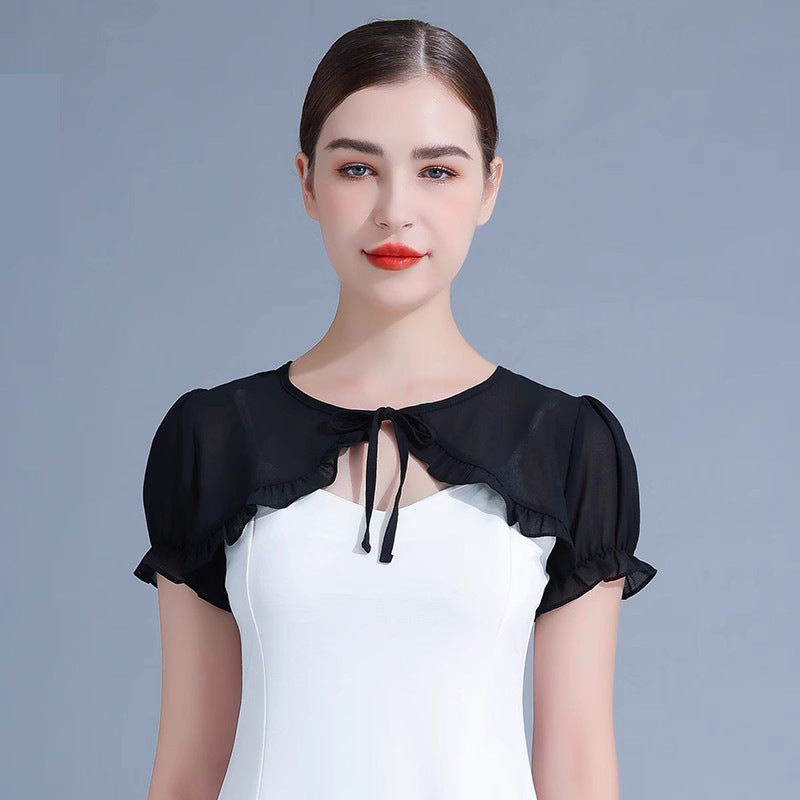 Femme Été Tous Match Lace Courte Enveloppe haut