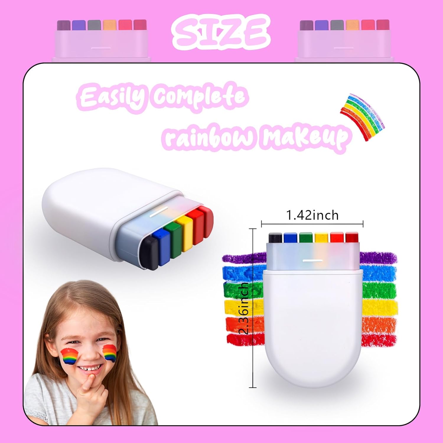 Rainbow Face Body Paint Sticks LGBT Pride Couleurs du drapeau pour Gay Lesbian Pride Day